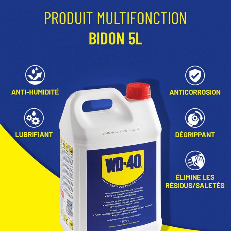 Wd40 - Lubrifiant multifonction WD40 - Bidon 5 L - 49500 - Imagen 3