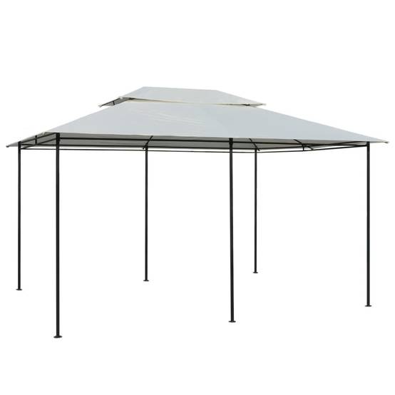 Tonnelle - Tente de réception - Barnum avec rideaux 4 x 3 m Blanc - MEUBLE PRO - Image 1