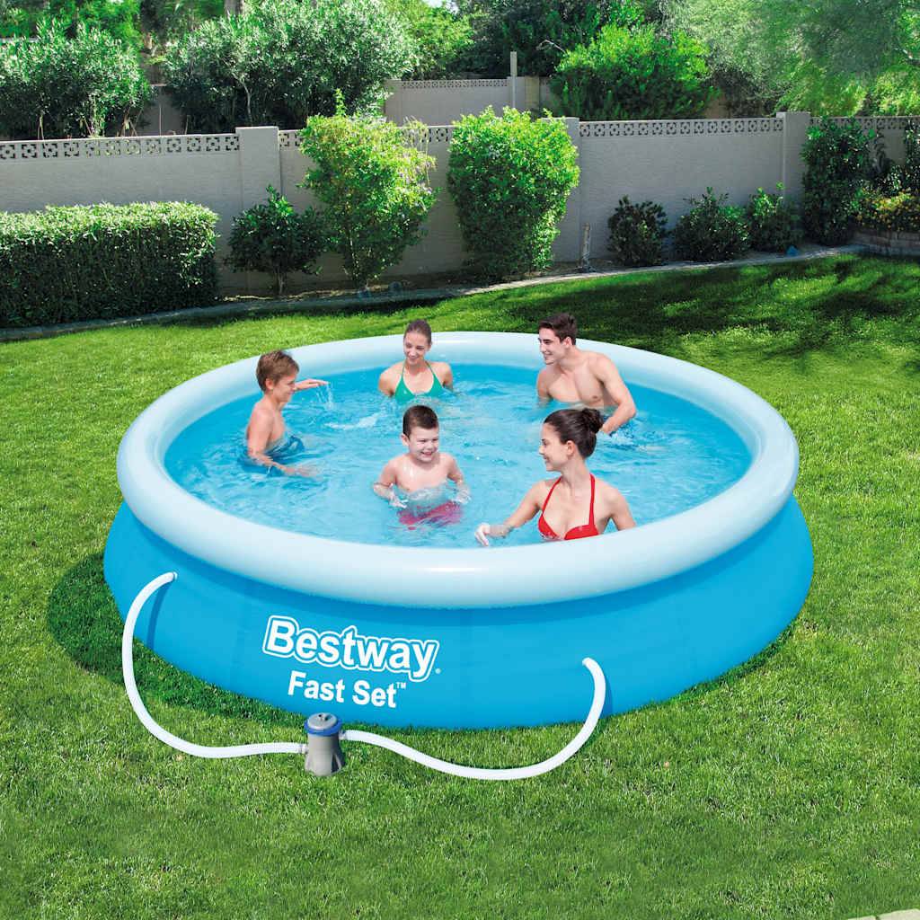 Maison Chic - Ensemble de piscine - piscine hors sol Fast Set 366 x 76 cm 57274 PC421 - Image 2