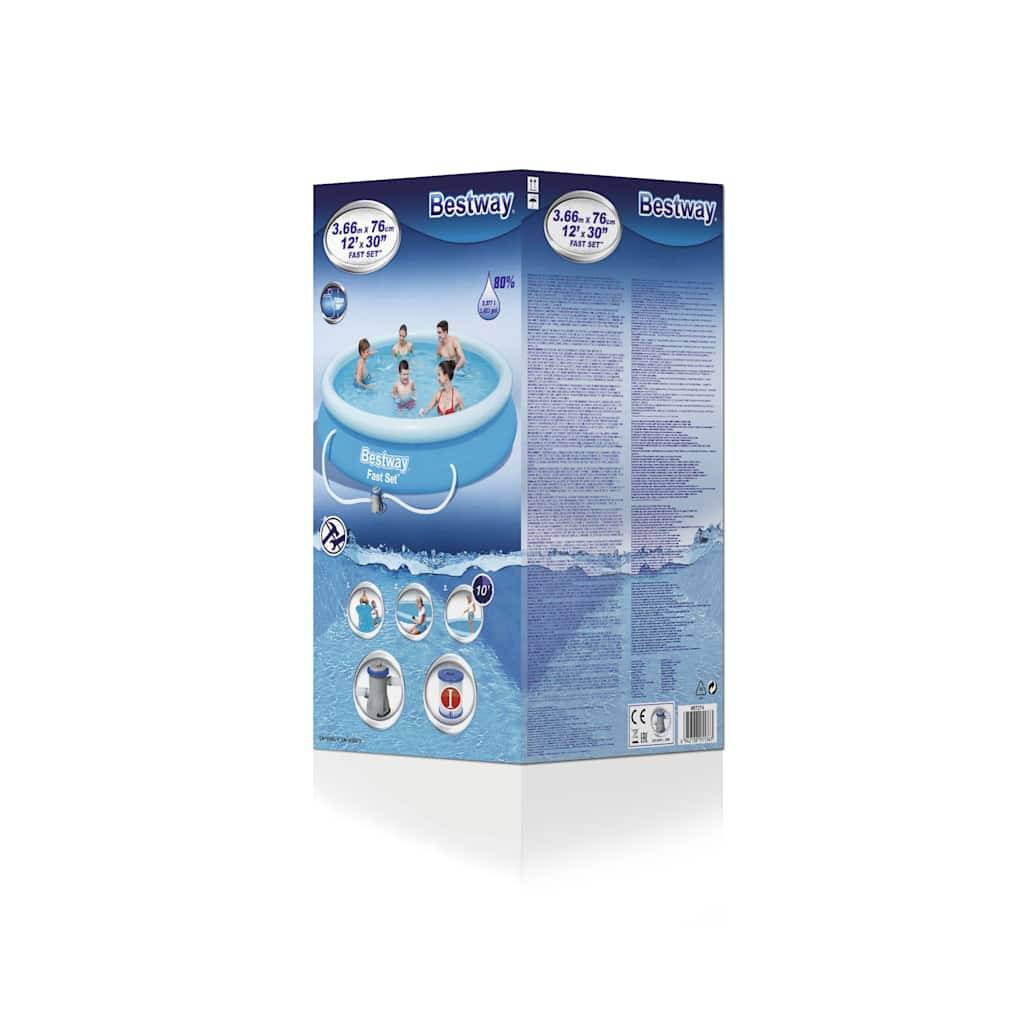 Maison Chic - Ensemble de piscine - piscine hors sol Fast Set 366 x 76 cm 57274 PC421 - Image 5