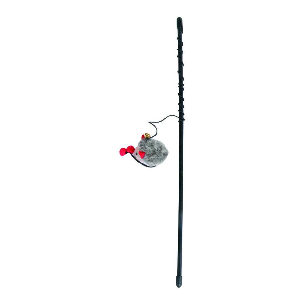 1 Canne à pêche  Mishka souris avec grelot  jeux pour chat couleurs aléatoires - Image 8