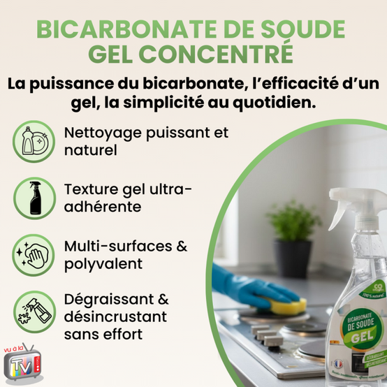 Bicarbonate de Soude en Gel Concentré | Acide citrique Pour Entretien Cuisine et Surfaces Alimentaires - VENTEO - Image 2