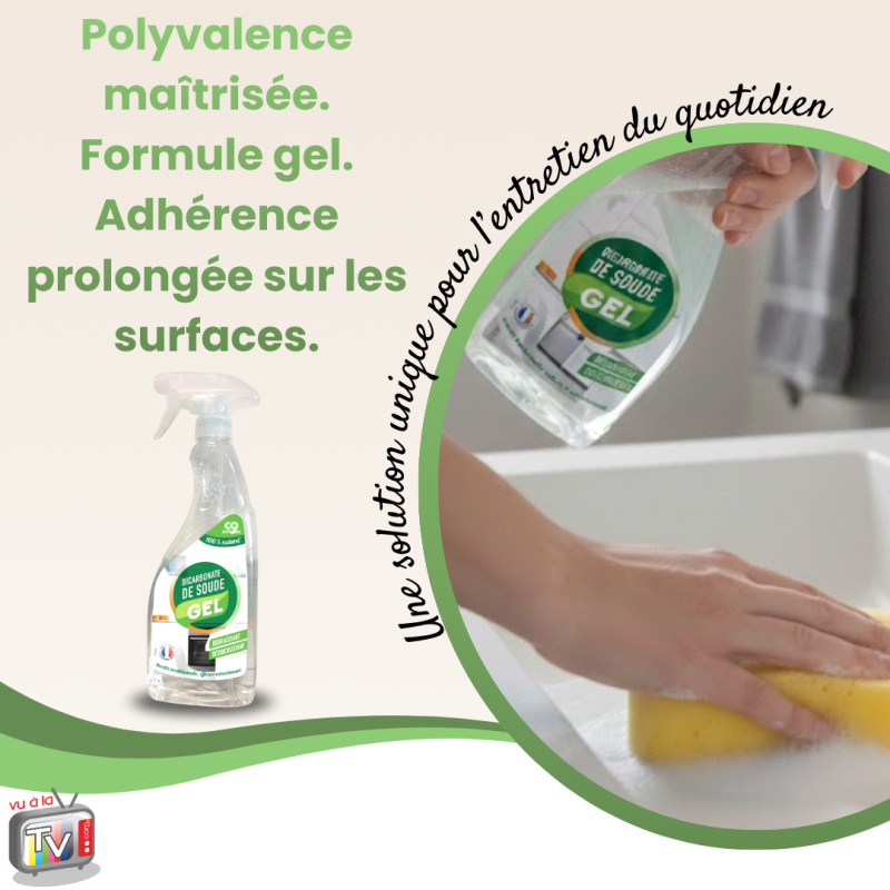 Bicarbonate de Soude en Gel Concentré | Acide citrique Pour Entretien Cuisine et Surfaces Alimentaires - VENTEO - Image 4