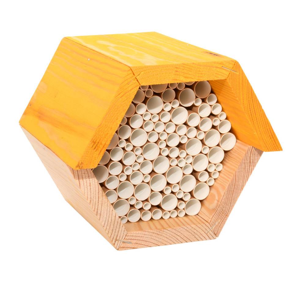 Animallparadise - Maison à abeilles hexagonale en bois - Imagen 1