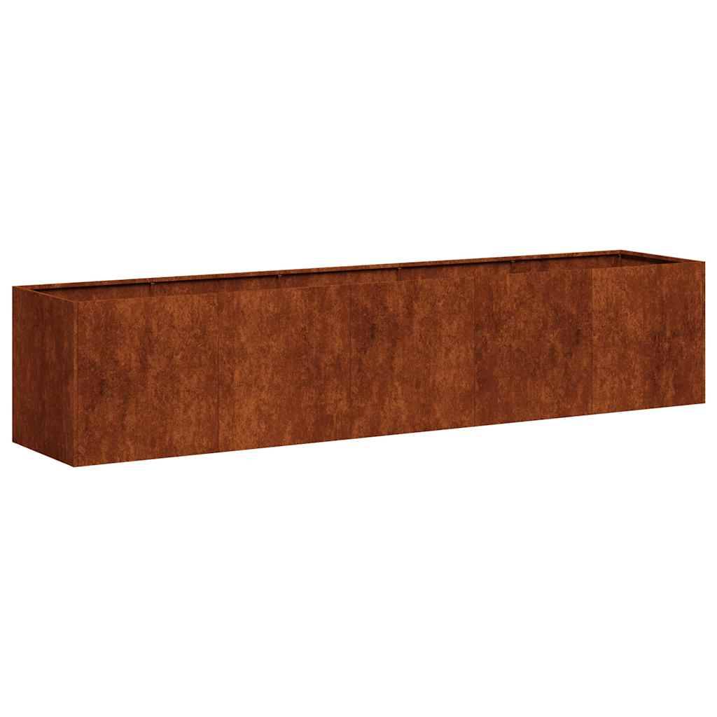 Vidaxl - Jardinière rouillé 200x40x40 cm acier inoxydable vidaXL 860688 - Image 2