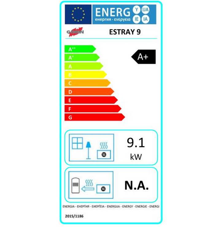 Poêle à granulés de bois 9kw noir 490329NOIR Godin - Image 3