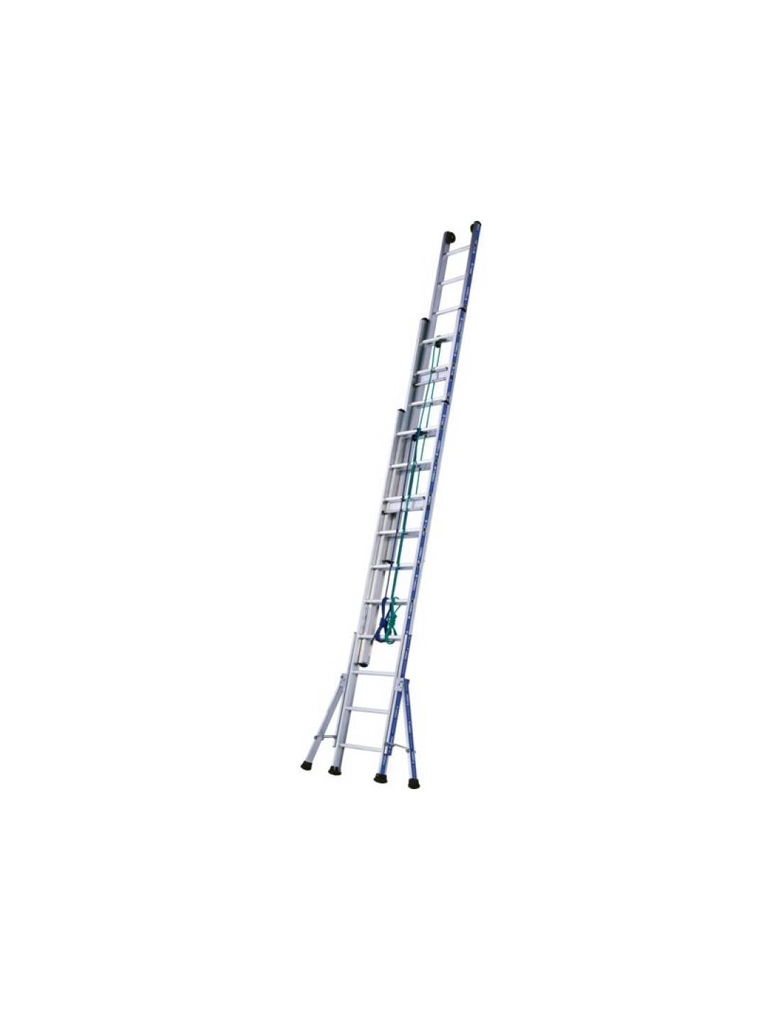 Echelle PLATINIUM 300 coulisse à corde 3 plans 12.29M 3x16 échelons | 02433316 - Tubesca - Image 1