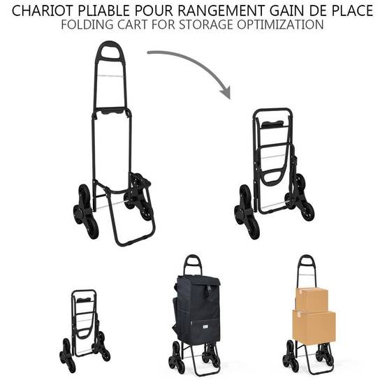 Chariot de course avec sac isotherme - Image 7