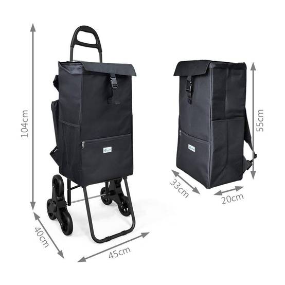 Chariot de course avec sac isotherme - Image 4