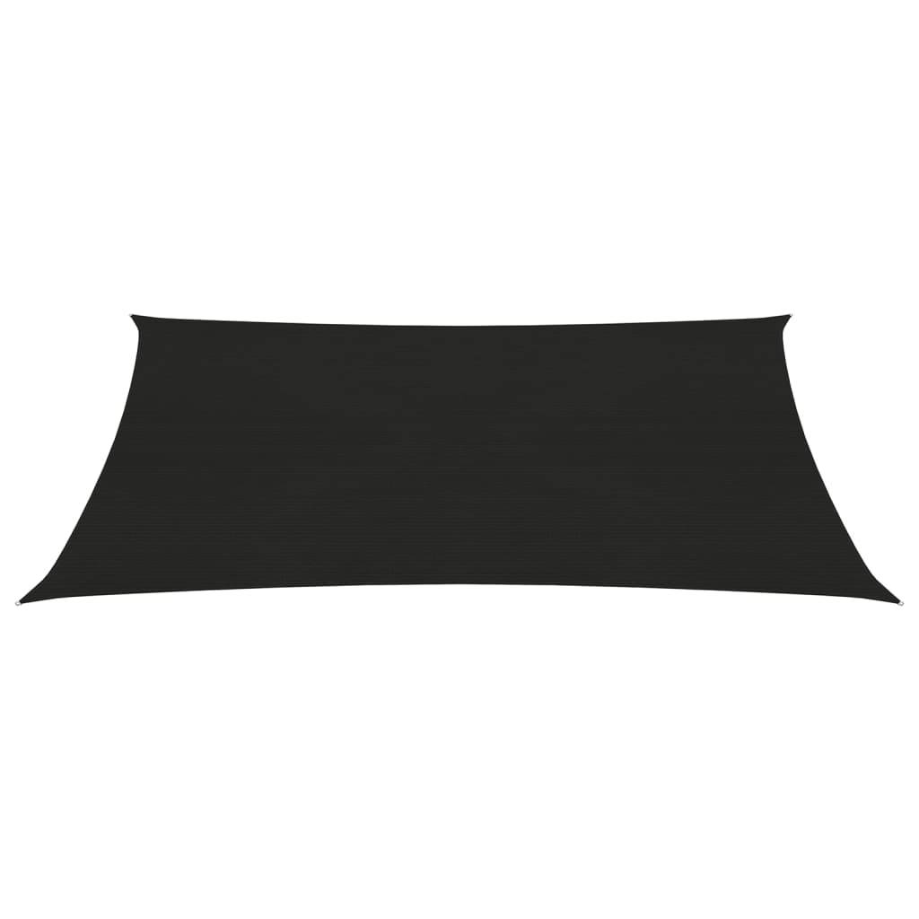Helloshop26 - Voile d'ombrage 160 g/m² noir 4 x 5 m PEHD - Imagen 2