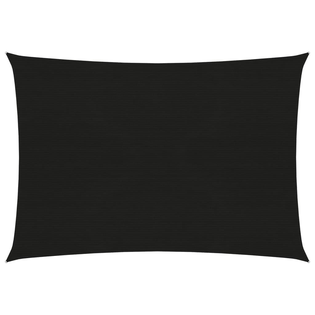 Helloshop26 - Voile d'ombrage 160 g/m² noir 4 x 5 m PEHD - Imagen 1