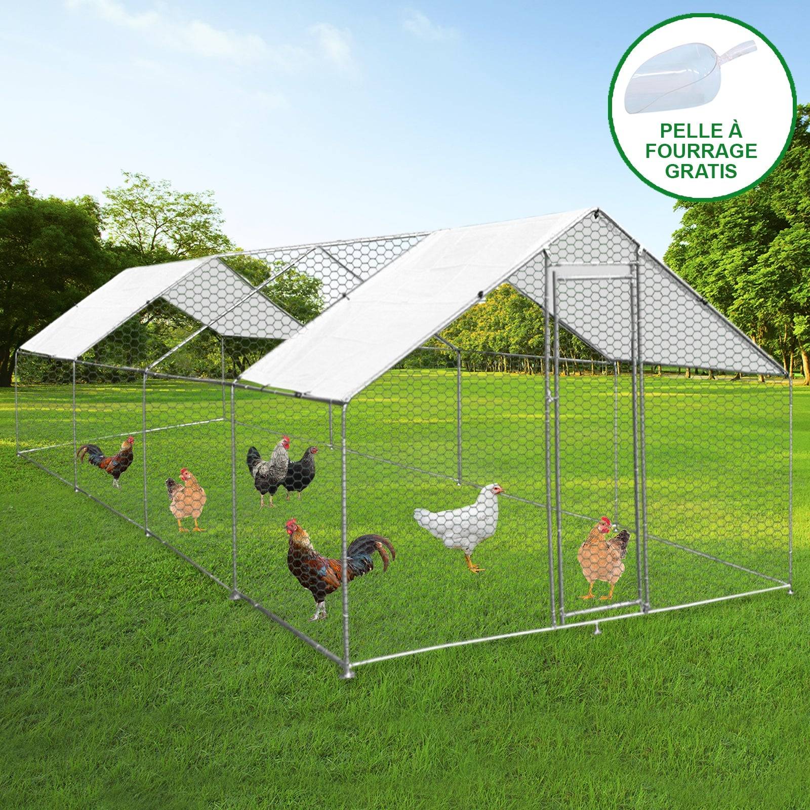 Monstershop - Enclos Poulailler 4m x 8m x 2m - Monstershop - Imagen 2
