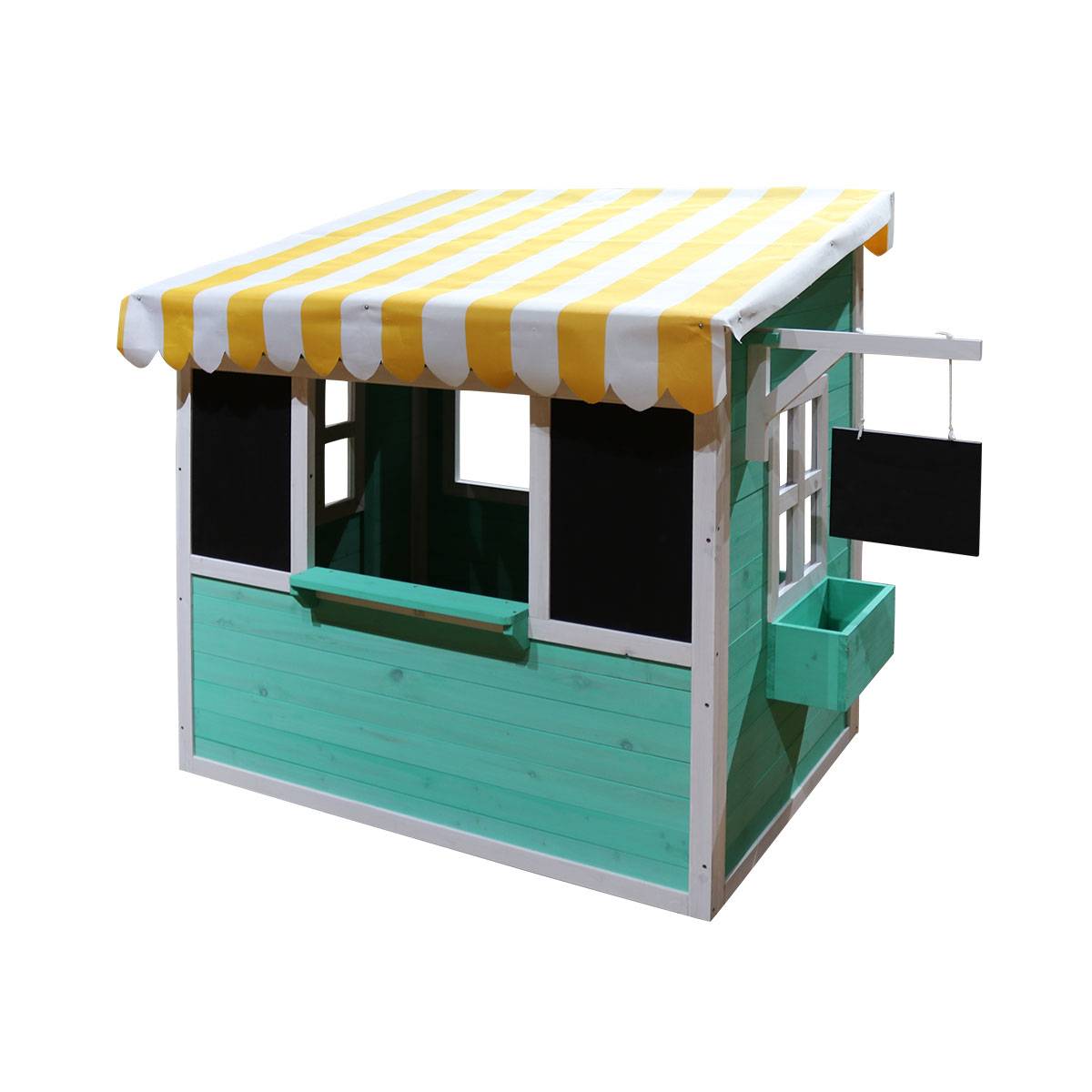 Cabane Kiosque marchand pour enfant en bois peint - Cémonjardin - Imagen 4