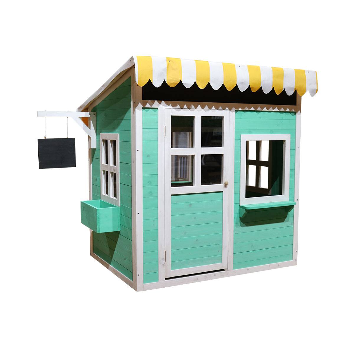 Cabane Kiosque marchand pour enfant en bois peint - Cémonjardin - Imagen 2