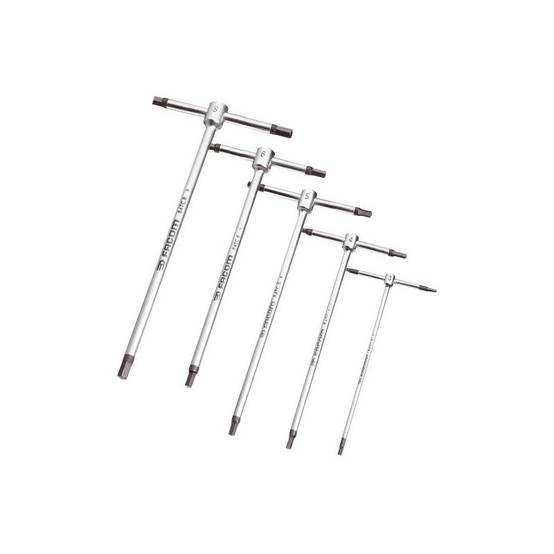 Jeu de 5 clés mâle 6 pans en 'T' FACOM - 84TC.JE5