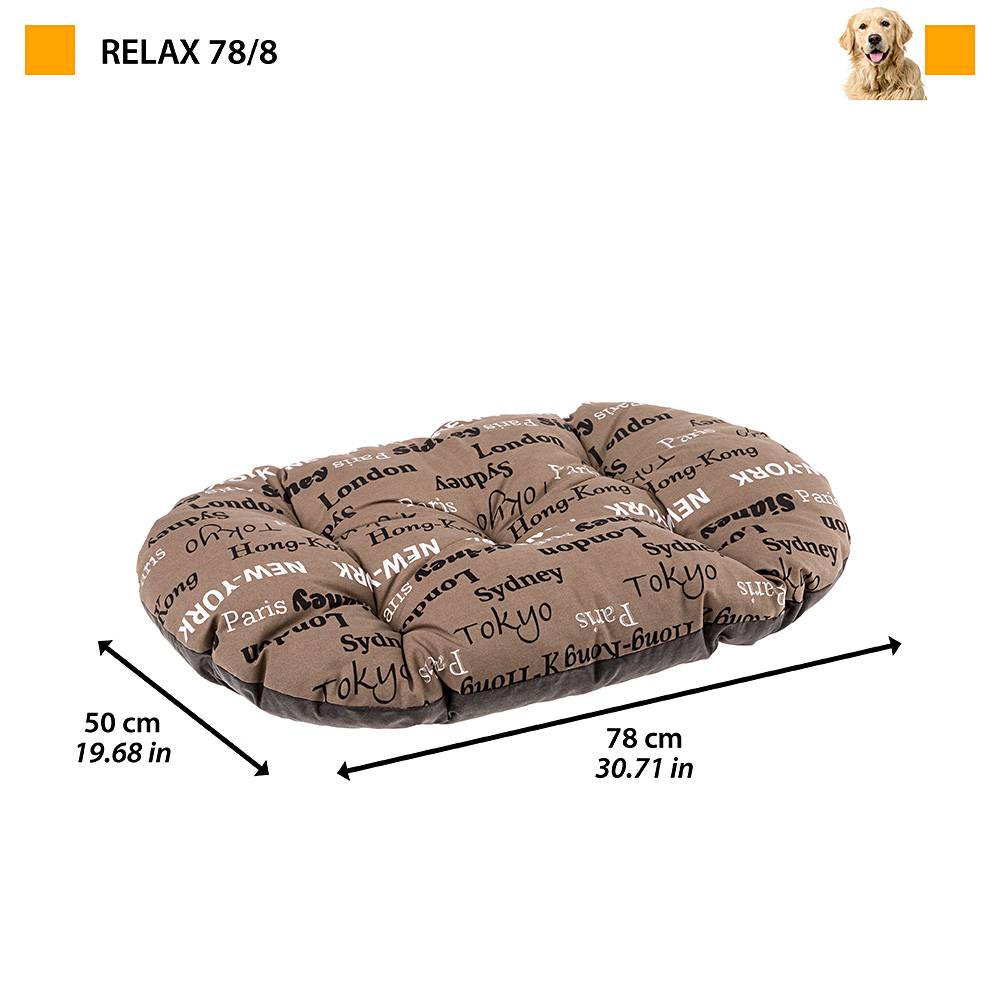Ferplast - FERPLAST Panier Chien Chat - Coussin pour Chien Chat - Lavable en Machine - Tapis Chien Chat pour Niches et Voitures - Lit pour Chien Chat - Relax, - Imagen 2