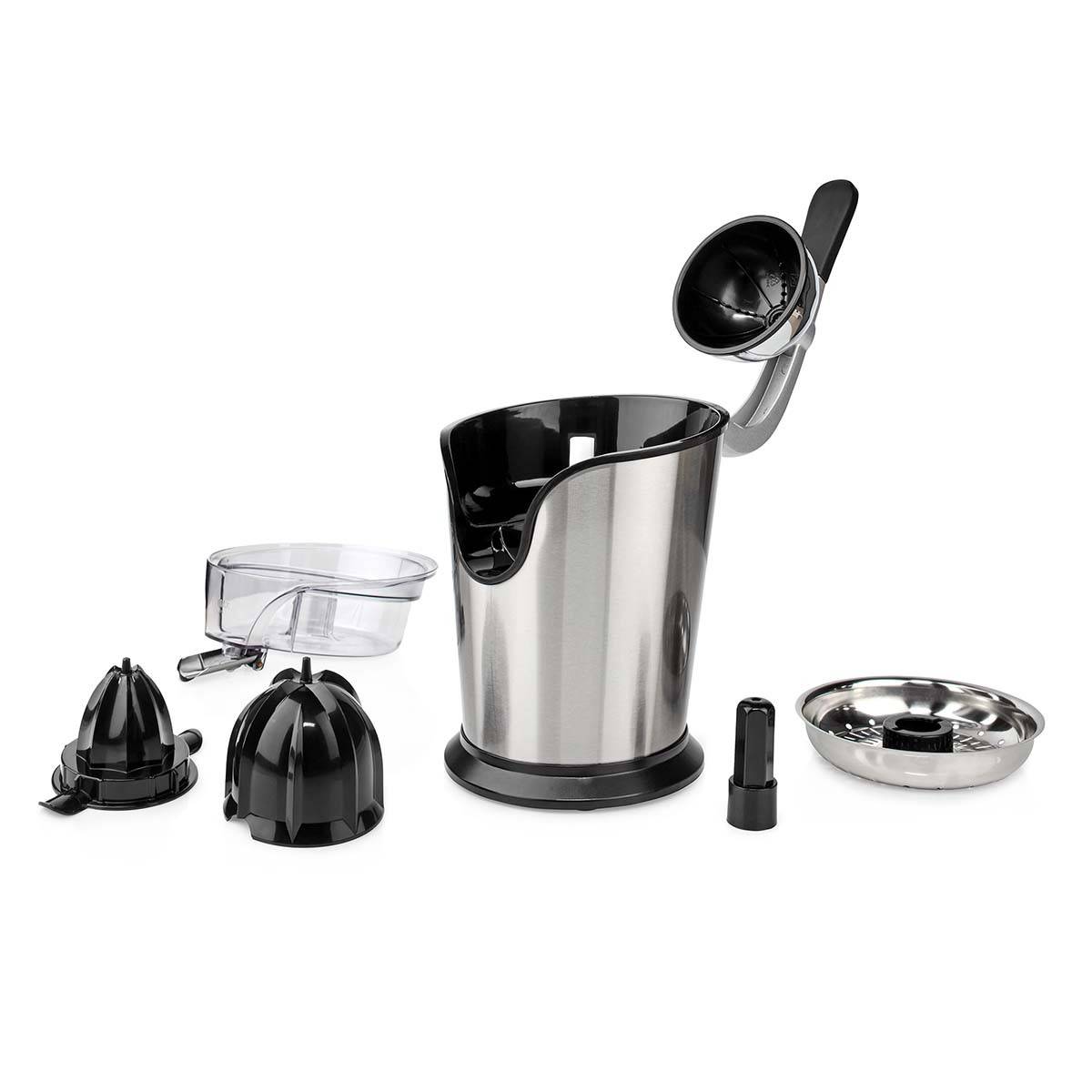 Presse-agrumes 100W Inox Silencieux Levier Bec Anti goutte 2 cones Haute Qualité NEDIS - Imagen 6