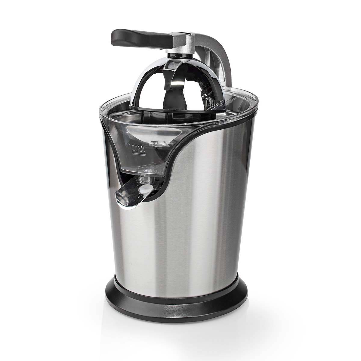 Presse-agrumes 100W Inox Silencieux Levier Bec Anti goutte 2 cones Haute Qualité NEDIS - Imagen 2