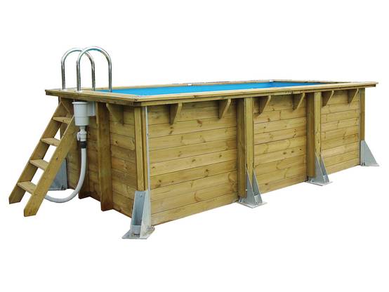 Ubbink - Piscine bois Azura 4,50 x 2,50 x 1,26 m - Liner bleu - Ubbink - Image 10
