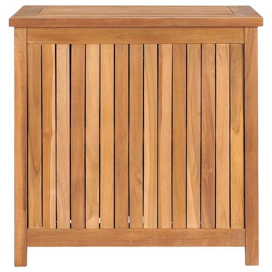 Coffre boîte meuble de jardin rangement 60 x 50 x 58 cm bois de teck solide - Image 2
