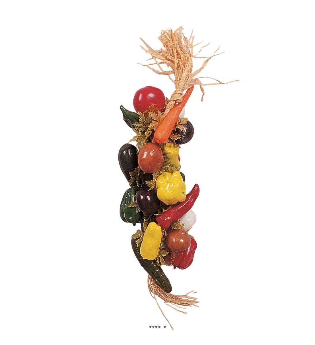 Artificielles - Grappe de 20 légumes artificiels en Plastique soufflé L 50 cm - Imagen 2