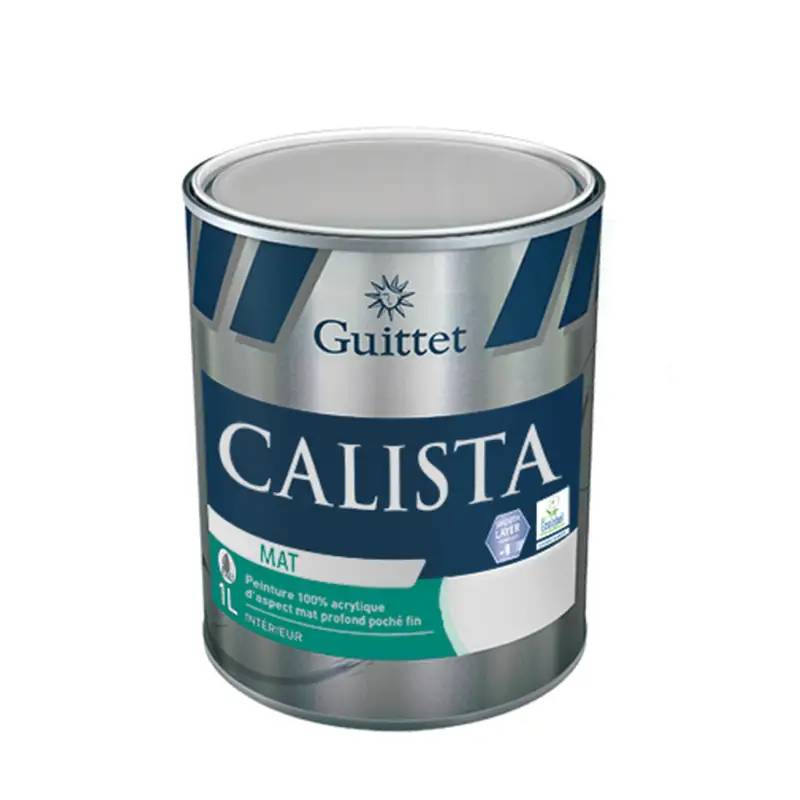 Peinture GUITTET Calista - Mat blanc - 10L - 28457 - Image 1