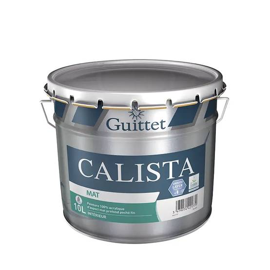 Peinture GUITTET Calista - Mat blanc - 10L - 28457 - Image 3