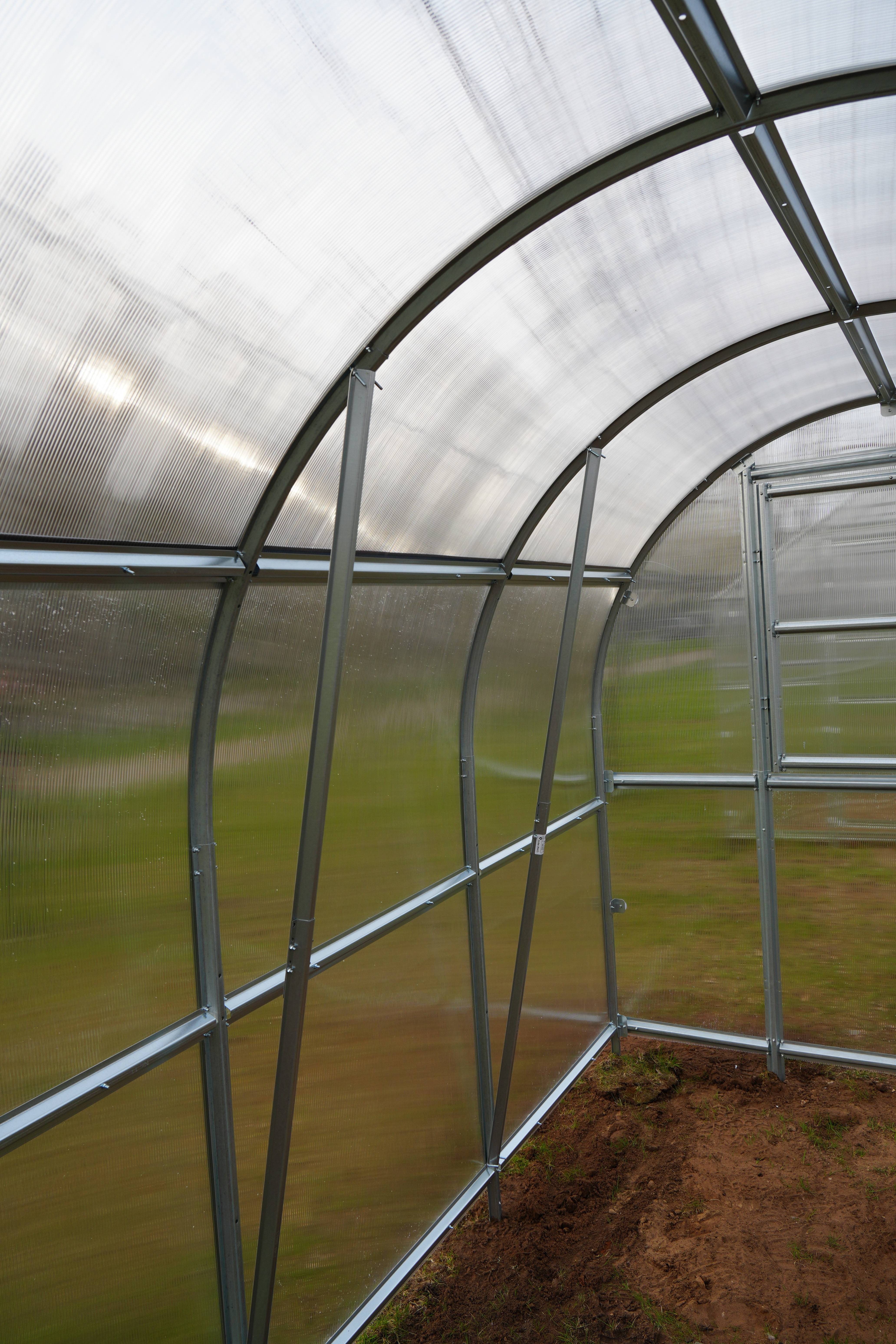 KLASIKA GREENHOUSES - Serre KLASIKA SLIM 2 x 8 m (16 m²) , 4 mm avec revêtement en polycarbonate - Image 7