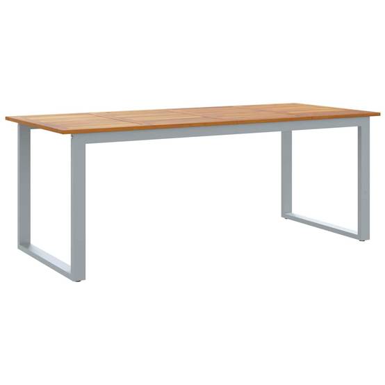 Très Grande Table de Jardin 200cm pour 8 Personnes, Bois d'Acacia Massif et Structure Acier – ComfortXL Outdoor Living - Image 2