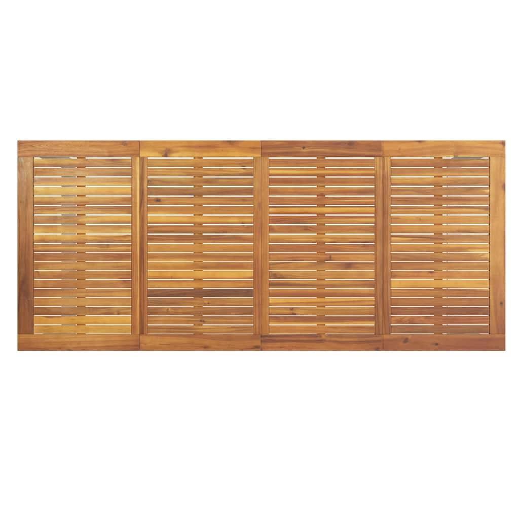 Très Grande Table de Jardin 200cm pour 8 Personnes, Bois d'Acacia Massif et Structure Acier – ComfortXL Outdoor Living - Image 7