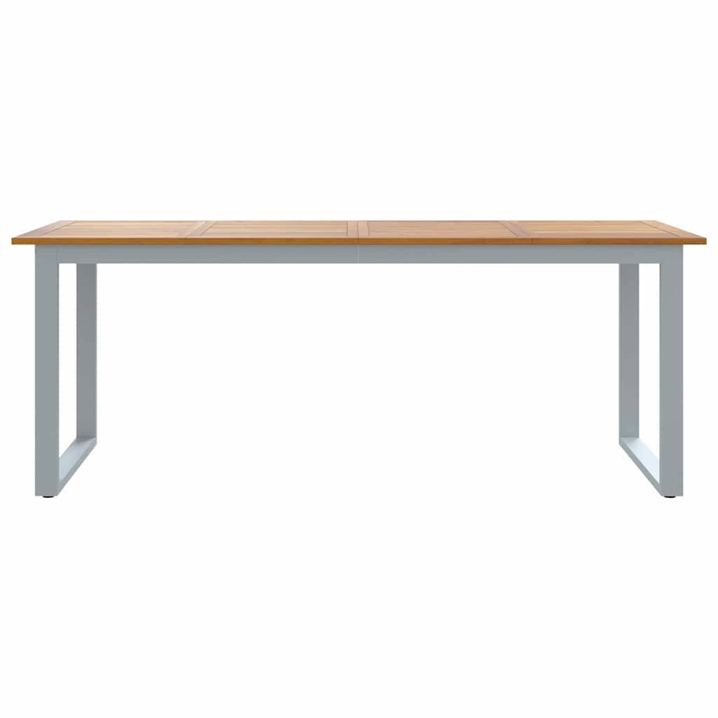 Très Grande Table de Jardin 200cm pour 8 Personnes, Bois d'Acacia Massif et Structure Acier – ComfortXL Outdoor Living - Image 5