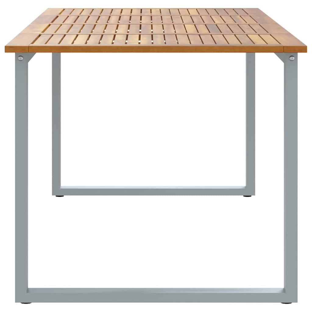 Très Grande Table de Jardin 200cm pour 8 Personnes, Bois d'Acacia Massif et Structure Acier – ComfortXL Outdoor Living - Image 6