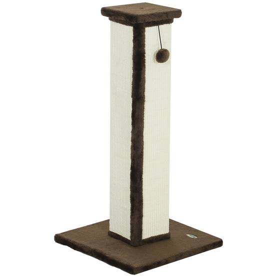 Poteau Griffoir Haut pour Chat 81 cm en Sisal avec Balle de Jeu et Base Stable Marron - ComfortXL Outdoor Living - Image 2
