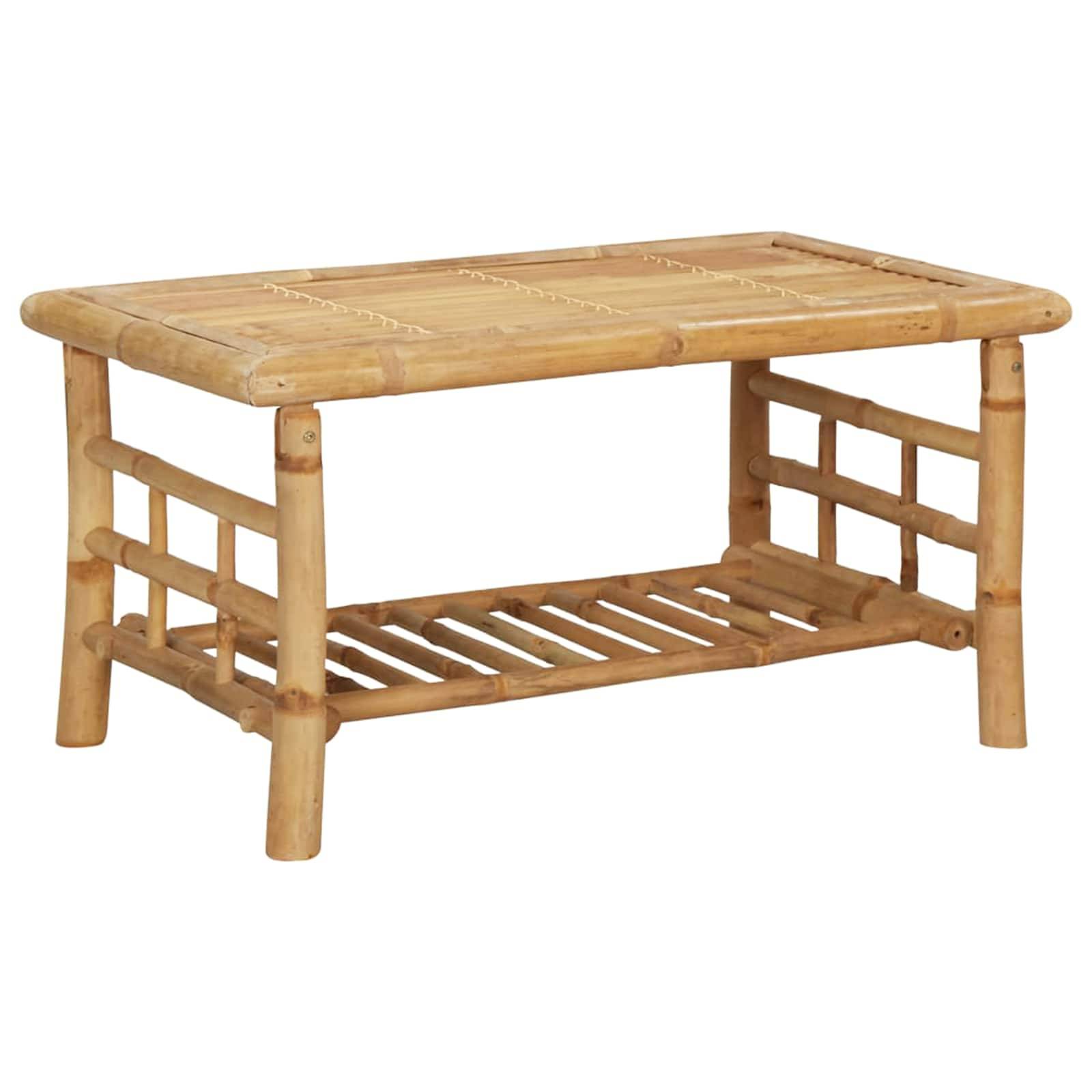 Vidaxl - Salon de jardin 4 pcs avec coussins Bambou vidaXL 43159 - Image 6