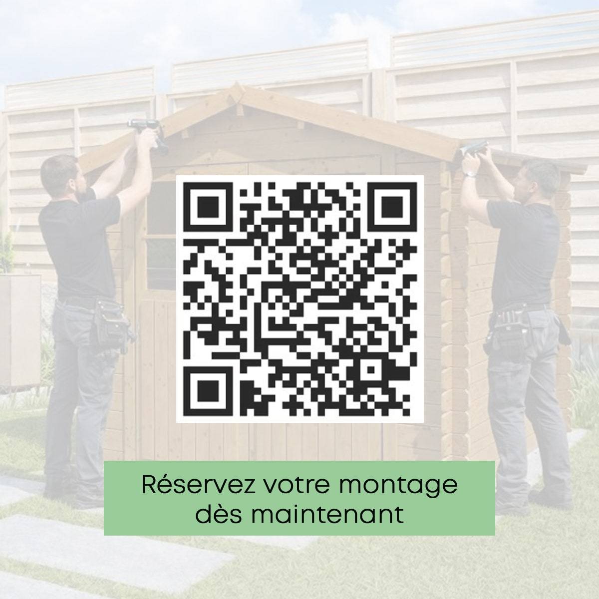 Abri de jardin bois TRIGANO 6.25 m² avec porte simple et panneaux robustes pour organiser et protéger votre matériel extérieur - Image 5