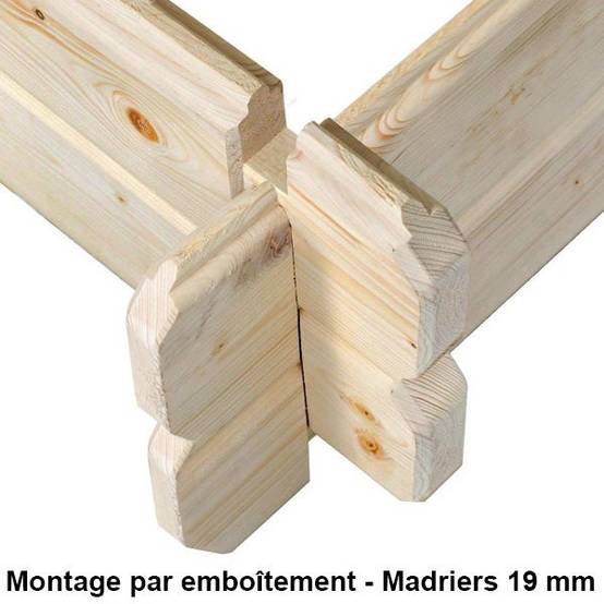 Abri de jardin bois TRIGANO 6.25 m² avec porte simple et panneaux robustes pour organiser et protéger votre matériel extérieur - Image 4