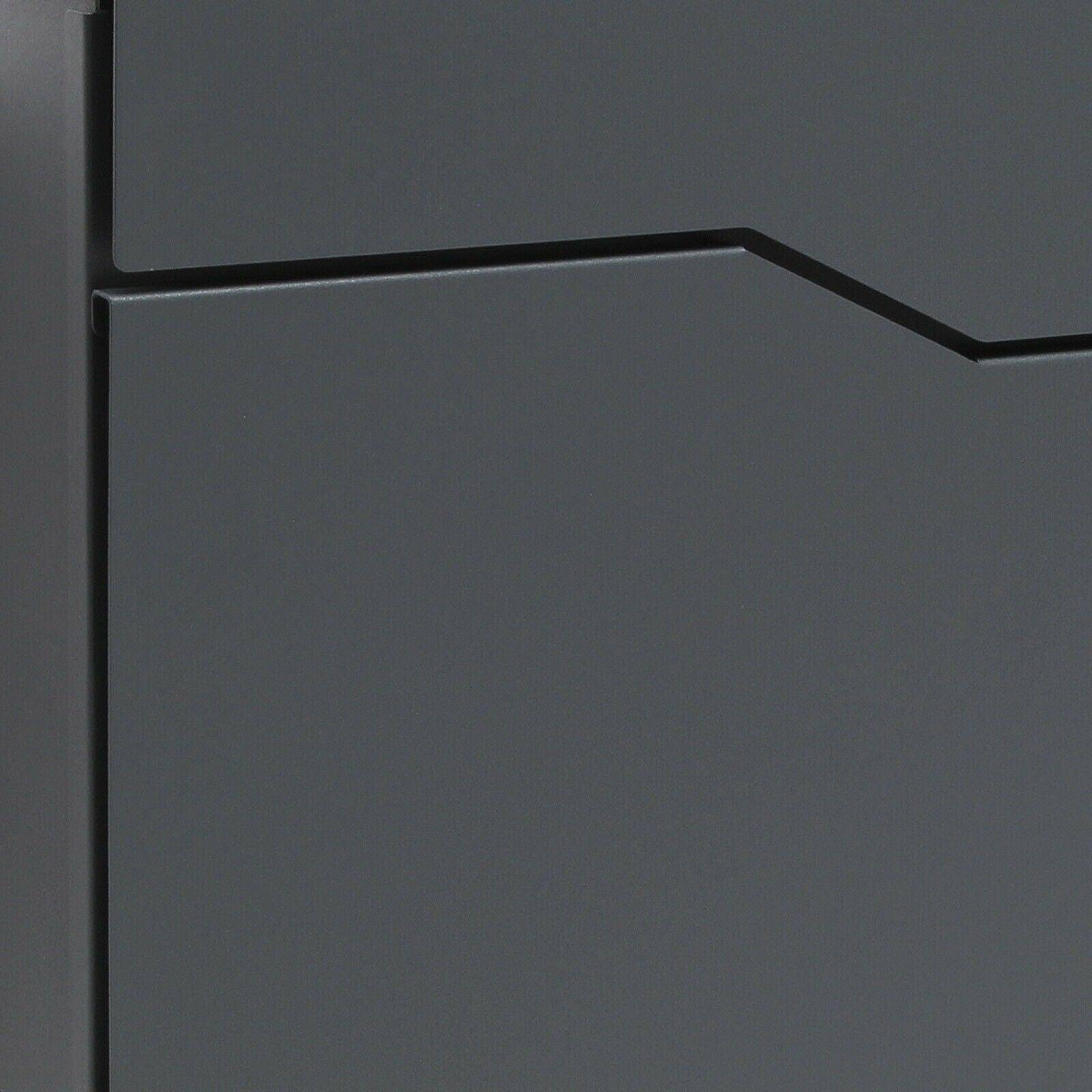 Helloshop26 - Boite aux lettres design fixation mural porte journal revues acier galvanisé 37 x 37 x 10,5 cm anthracite - Imagen 5
