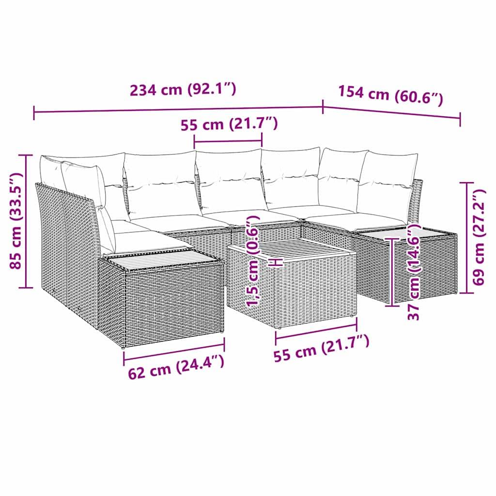 Salon de Jardin 5 Places en Polyrotin Modulable avec Coffres de Rangement et Table Noir – ComfortXL Outdoor Living - Image 5