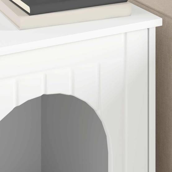 Niche Carrée Chat Bois Repos Blanc 62cm pour Chat Lumineux Optimisé - ComfortXL Outdoor Living - Image 4