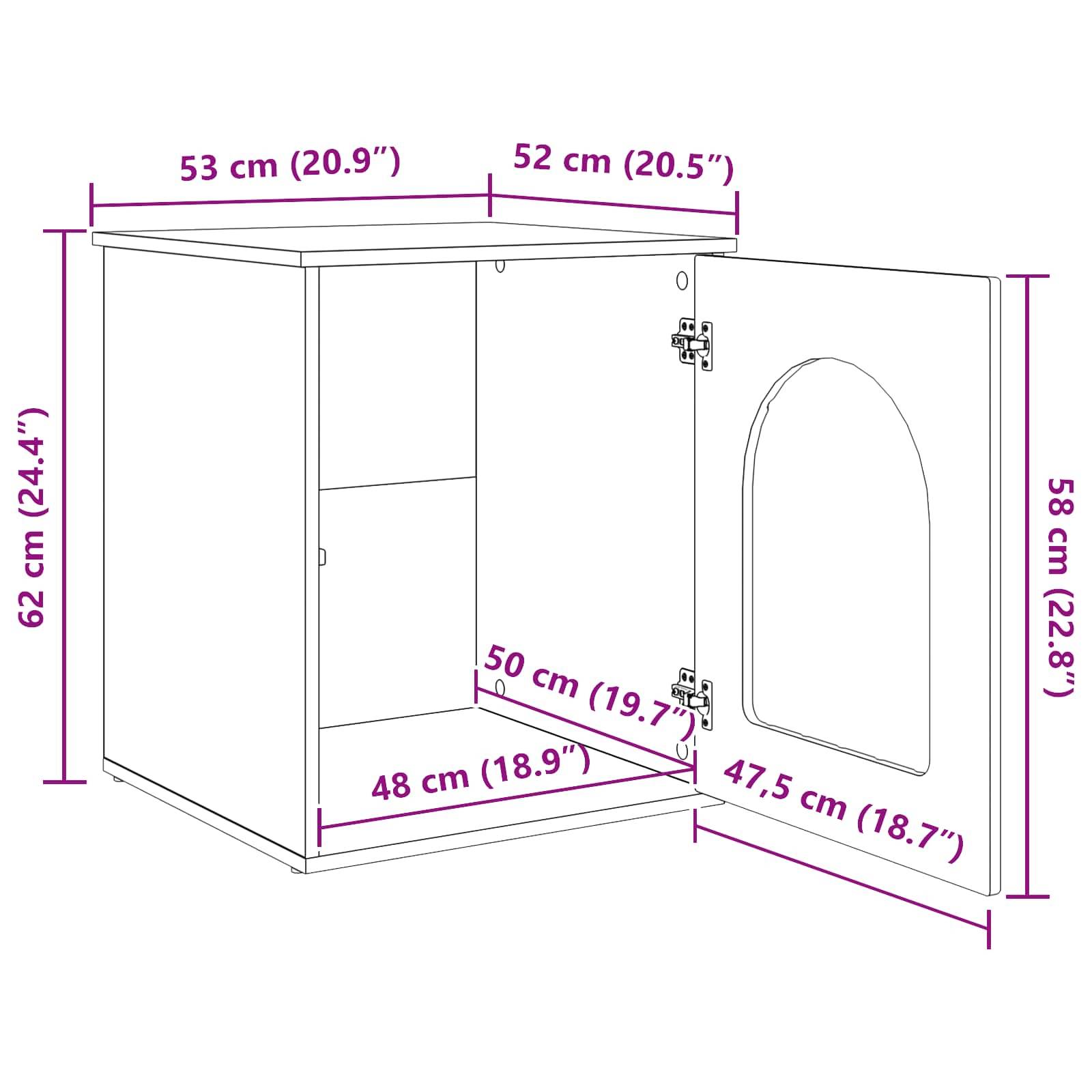 Niche Carrée Chat Bois Repos Blanc 62cm pour Chat Lumineux Optimisé - ComfortXL Outdoor Living - Image 7