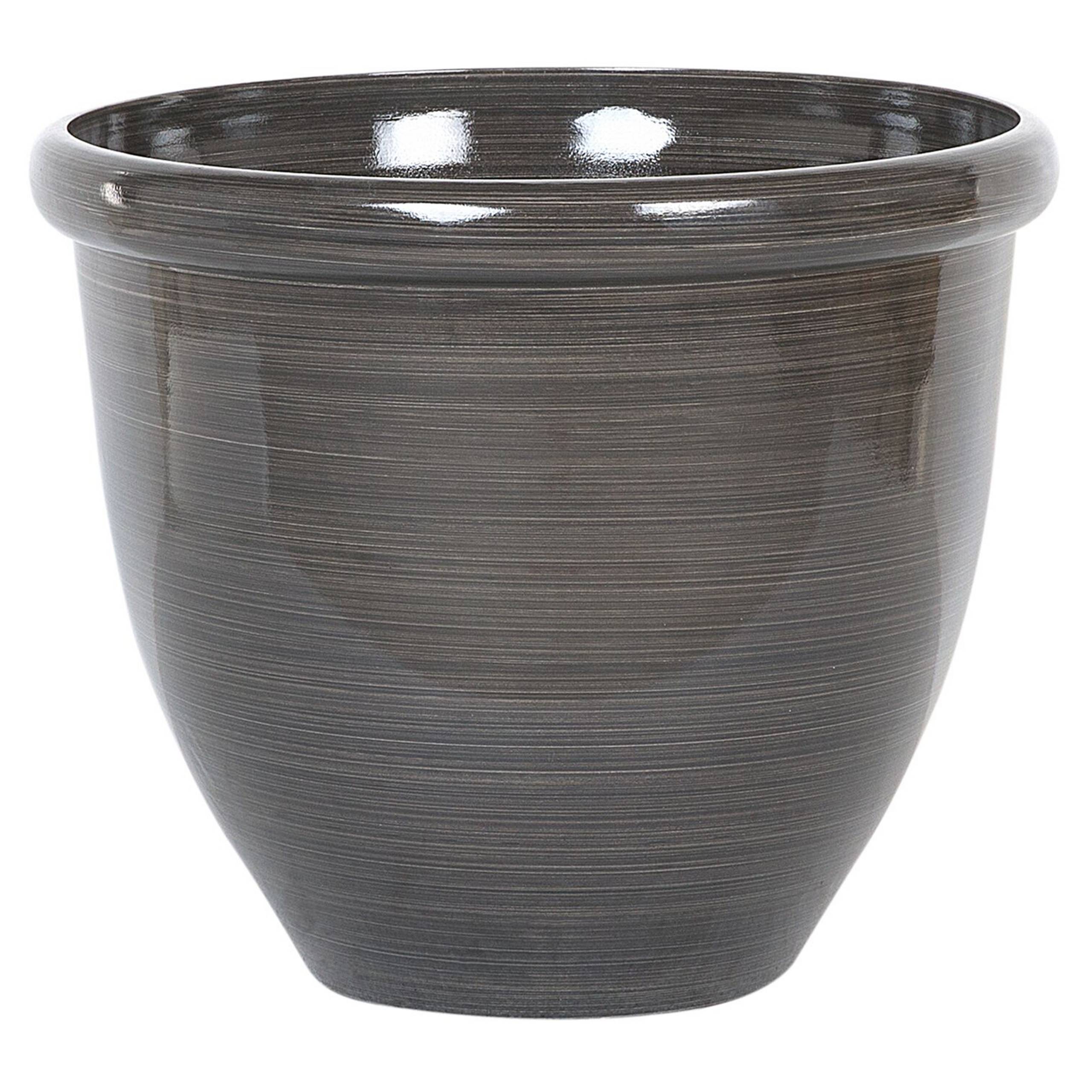 Cache-pot d'extérieur Fibre d'argile Marron TESALIA - Beliani - Image 1