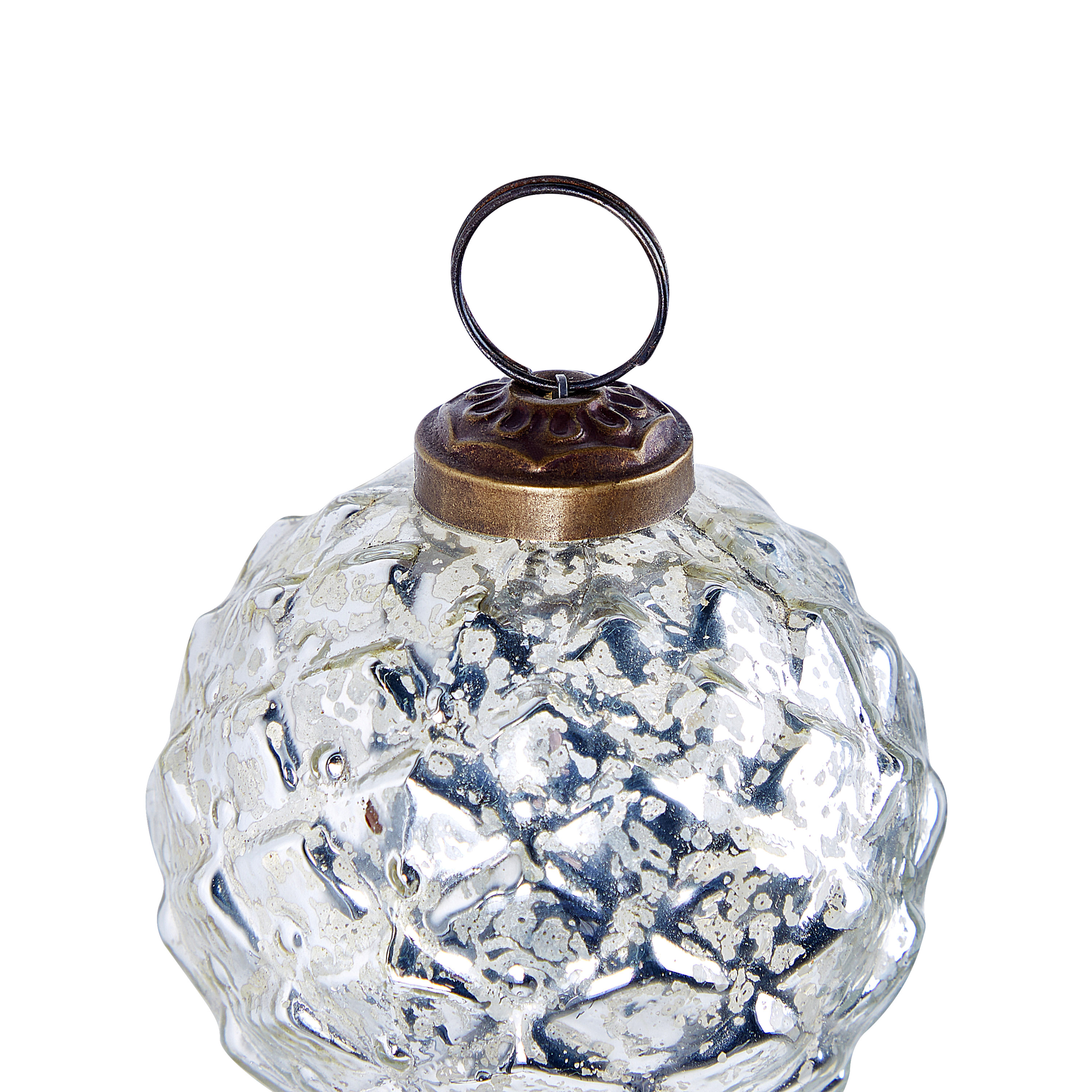 Beliani - Boules de Noël Verre Argenté ARGENTIN - Beliani - Imagen 10