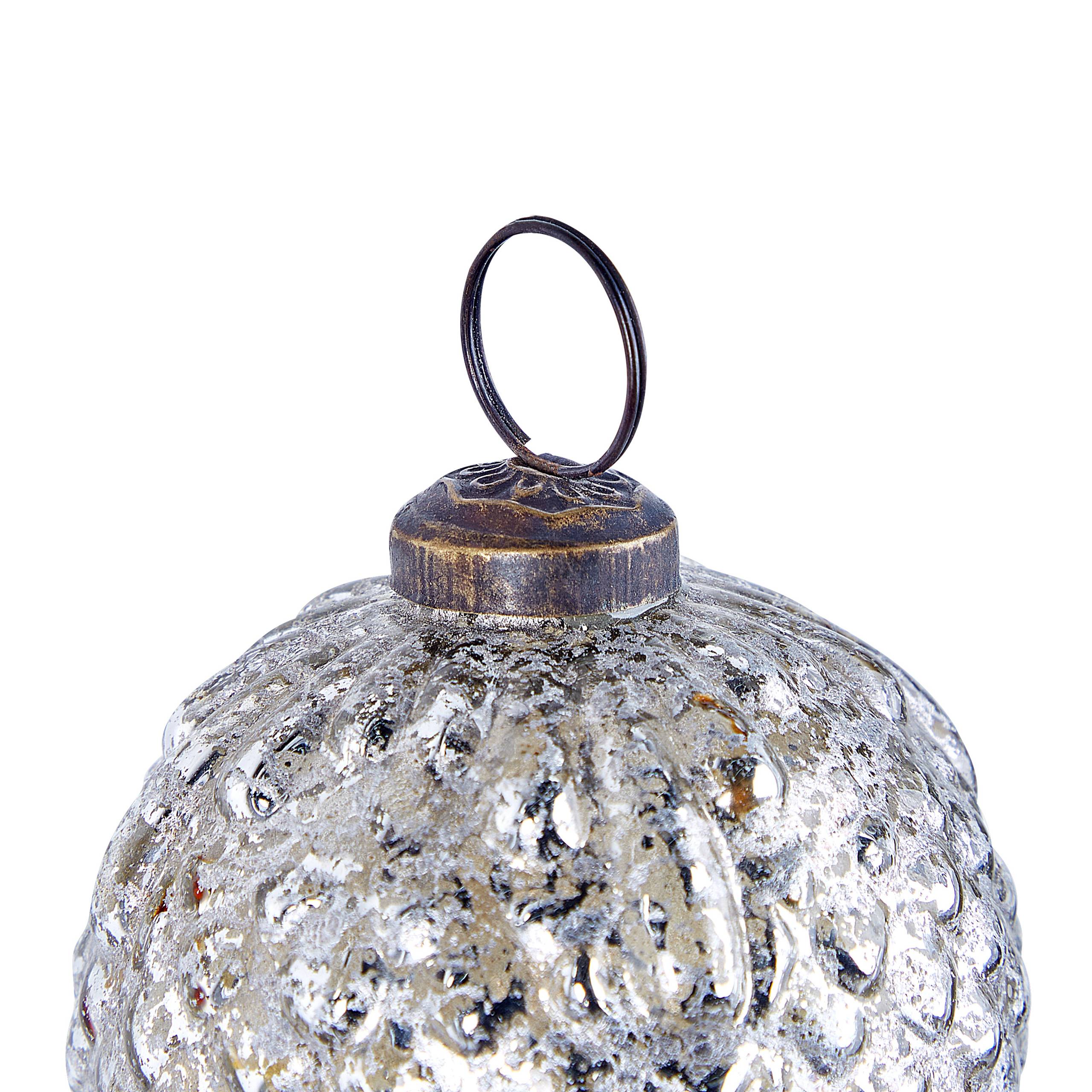 Beliani - Boules de Noël Verre Argenté ARGENTIN - Beliani - Imagen 9