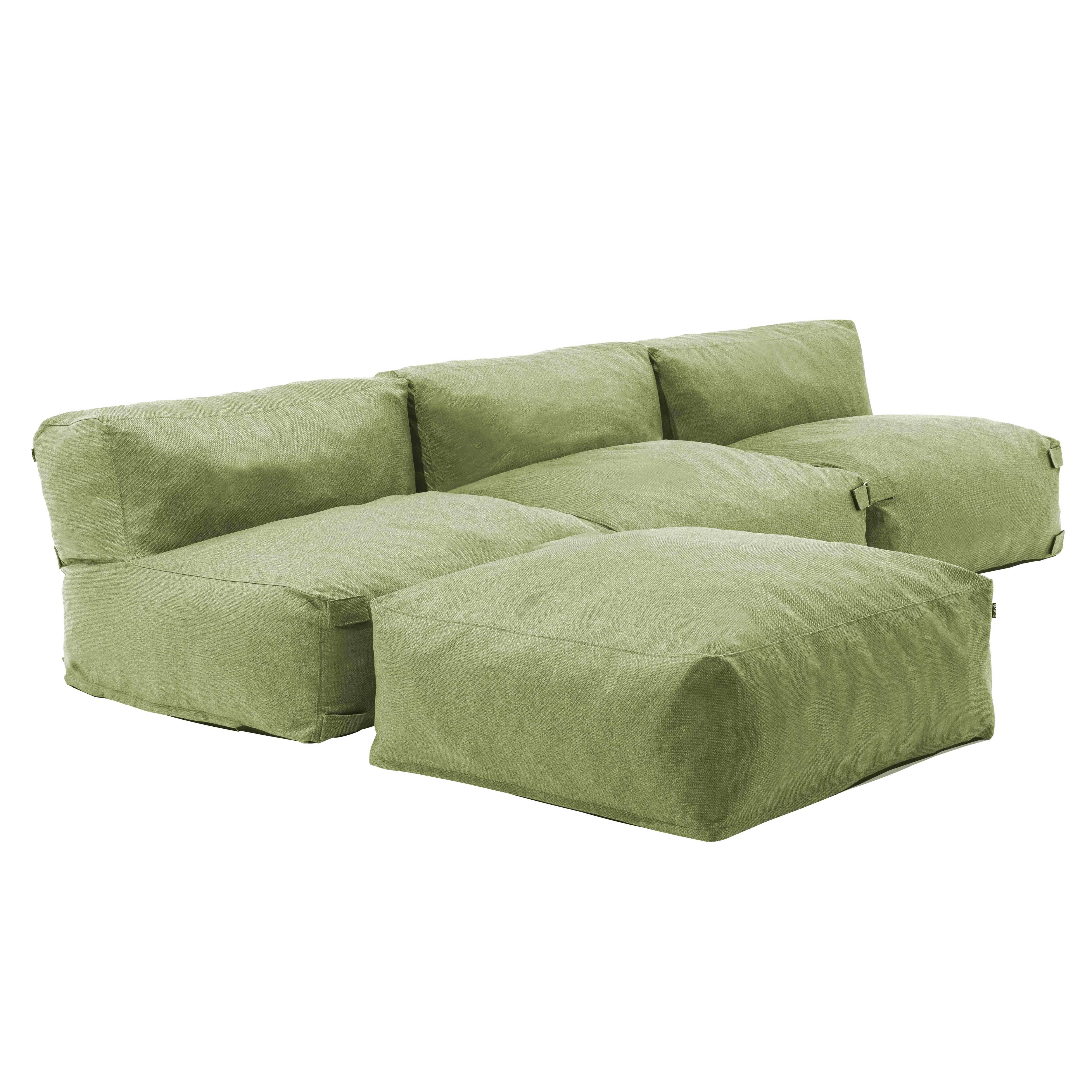 Oviala - Canapé de jardin modulable 4 places vert cactus Mixi - Oviala - Imagen 2