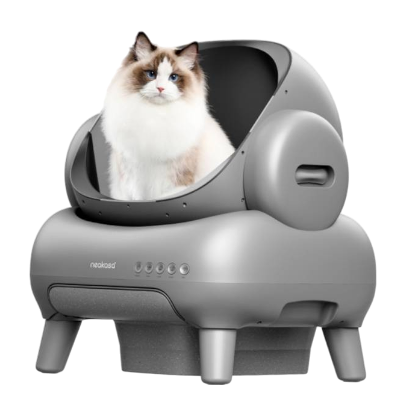 NEAKASA M1 Litière automatique pour grands chats, Gris + Clôture d'entrée surélevée NEAKASA - Image 2