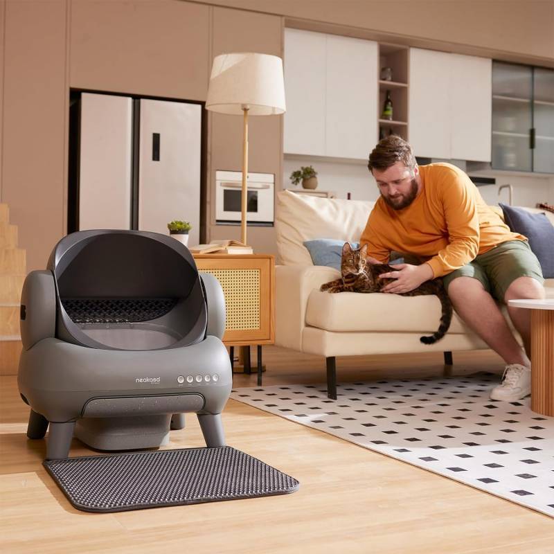 NEAKASA M1 Litière automatique pour grands chats, Gris + Clôture d'entrée surélevée NEAKASA - Image 4