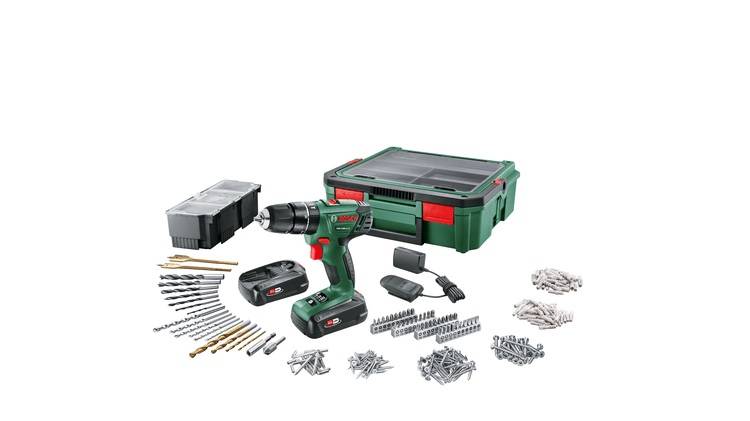 Bosch - Perceuse visseuse à percussion PSB 1800 LI-2 2x1,5Ah SystemBox + Acc BOSCH - 06039A330K