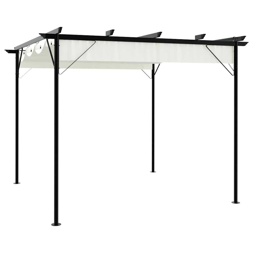 Prolenta Premium - Pergola acier thermolaqué blanc  3 x 3 x 2,25 m  - Prolenta premium p3165.5 - Image 1