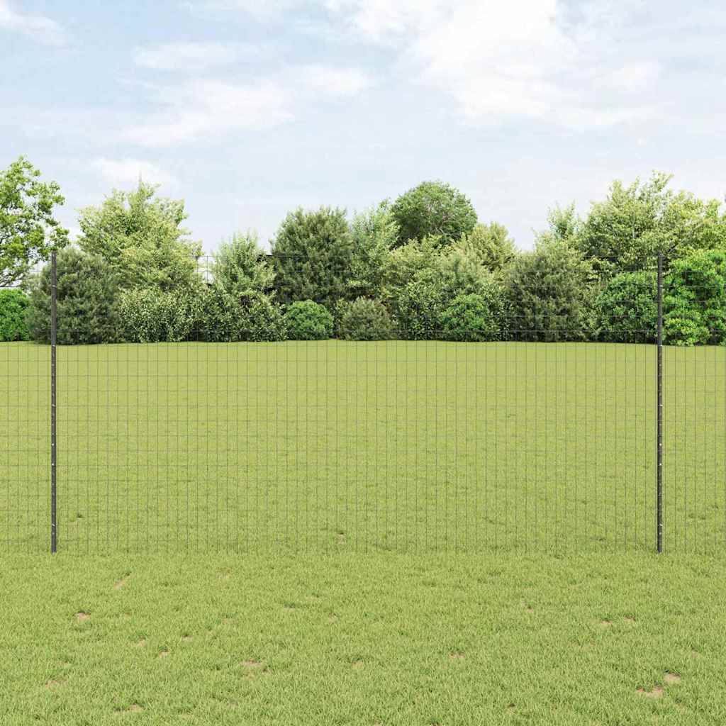 PANGIVO - Clôture Acier et PVC Grise 1,6 x 10 m, Poids :16.91kg - PANGIVO