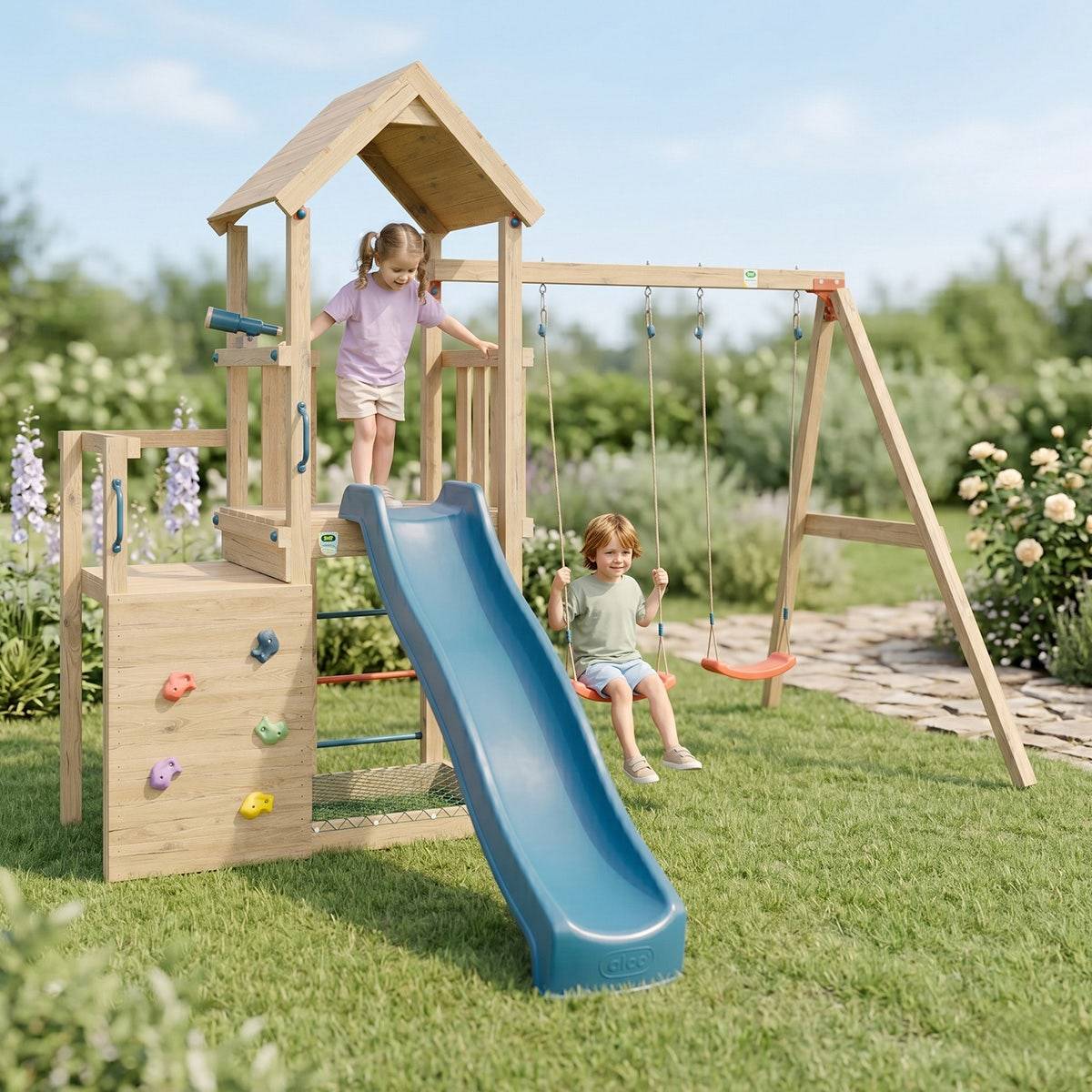 Aire de jeux en bois ULTRA XPLORER TRIGANO 2- 8 enfants - Image 2